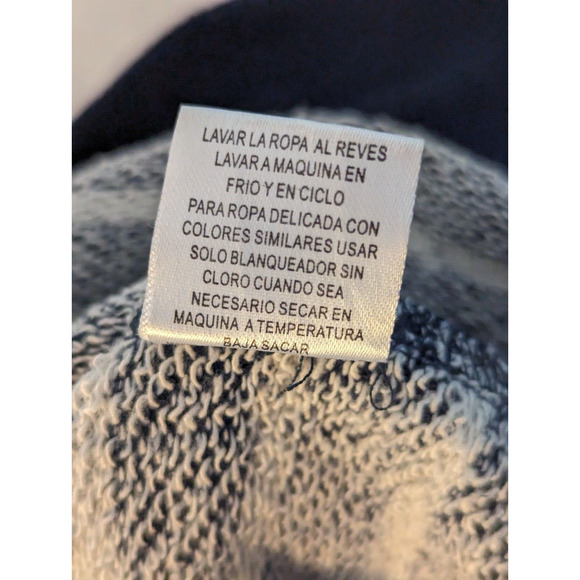 French Laundry Womens 3X Black White Sweater Top striped Pullover Drawstring - Picture 5 of 12